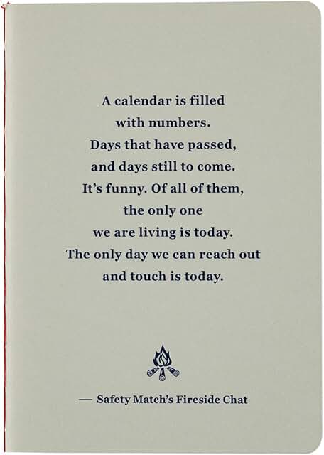 Fireside Chat Notebook for Hobonichi Techo, Graph, B7