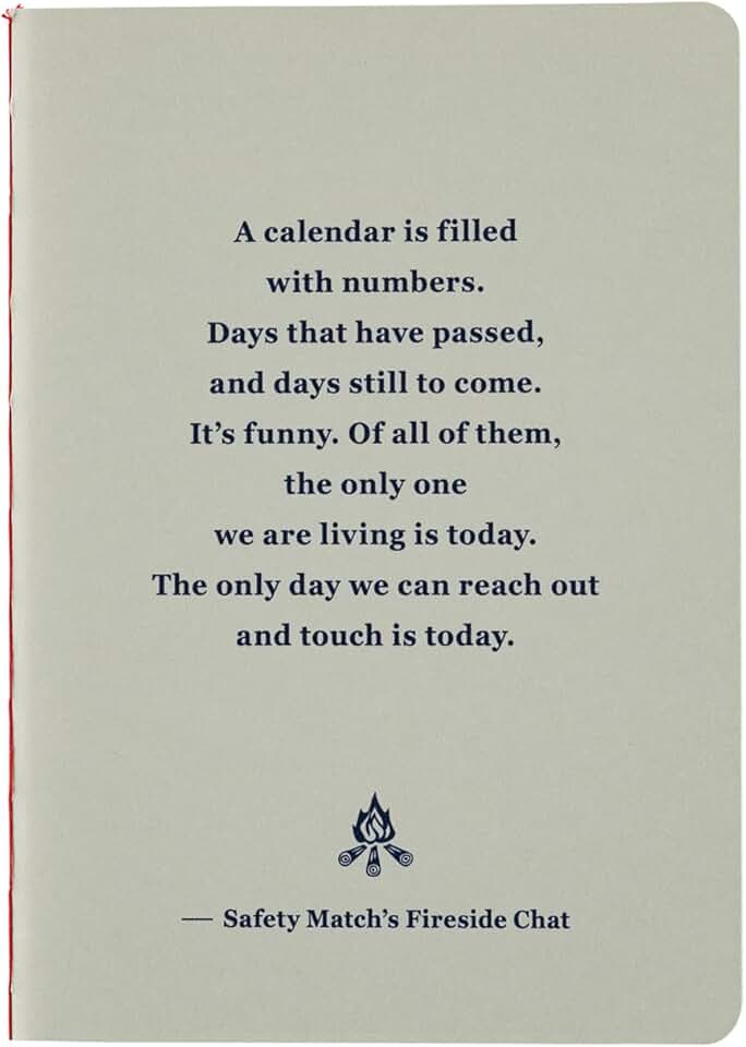 Fireside Chat Notebook for Hobonichi Techo, Graph, B7