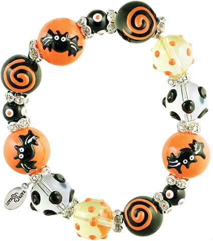 Halloween women's beaded stretch bracelet