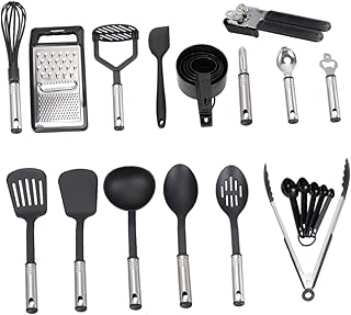 Stainless Steel Kitchen Utensil and Cookware Set
