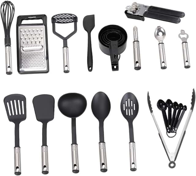 Stainless Steel Kitchen Utensil and Cookware Set