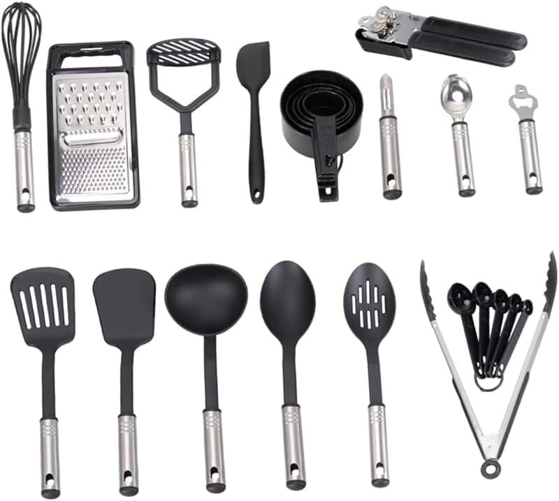 Stainless Steel Kitchen Utensil and Cookware Set