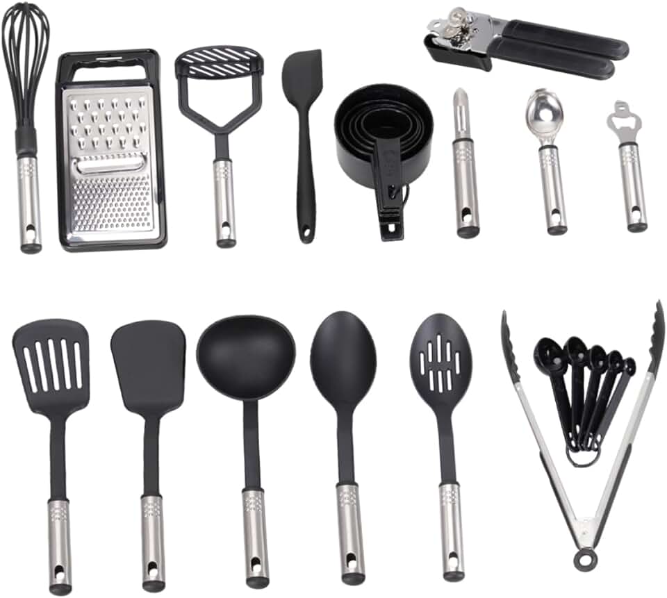 Stainless Steel Kitchen Utensil and Cookware Set
