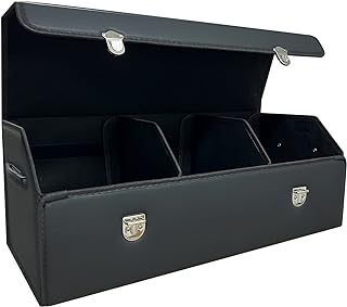 Large Foldable Car Trunk Organizer with Lid