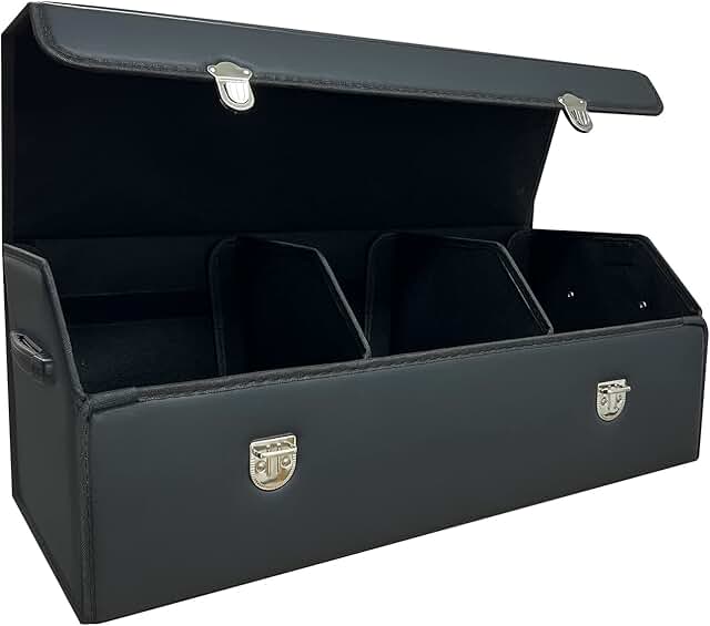 Large Foldable Car Trunk Organizer with Lid