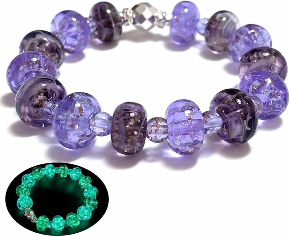 Colorful Glow-in-the-Dark Firefly Beads Bracelet