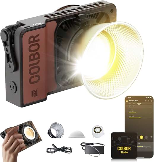 Portable 60W Bi-Color Video Light with App Control
