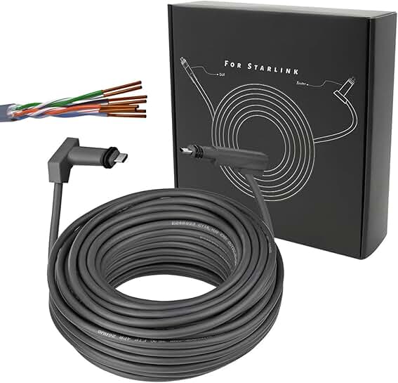 75 ft Starlink Satellite to Router Extension Cable