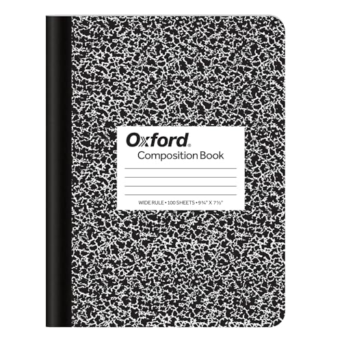 Marble Composition Book, 9 3/4 x 7 1/2 inches, 100 sheets
