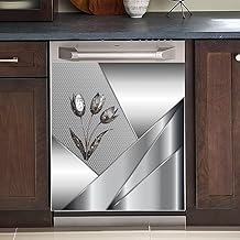 Polished Metal Magnetic Cover for Refrigerator Door
