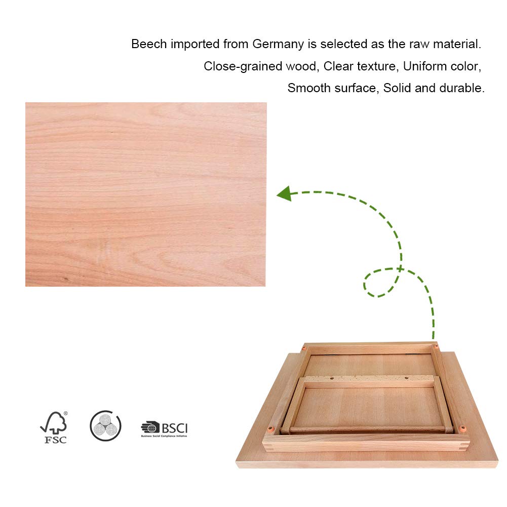 A3 Desktop Painting Easel with Adjustable Angles