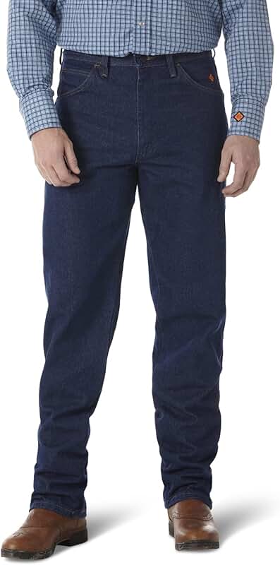 Men's Relaxed Fit Blue Jeans, 34W x 36L