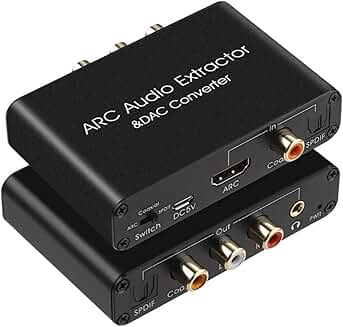 HDMI ARC to Optical Coaxial Audio Converter with DAC