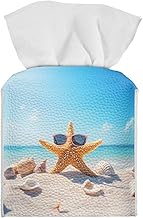 Waterproof PU Leather Tissue Box Cover for Home and Car