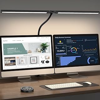 Adjustable 24W Eye-Caring Desk Lamp with Clamp