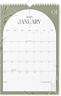 2025 Wall Calendar, Vertical 11x17 Inches, June 2026