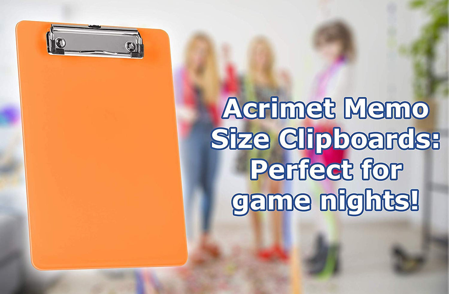 Orange A5 Plastic Clipboard Set of 6