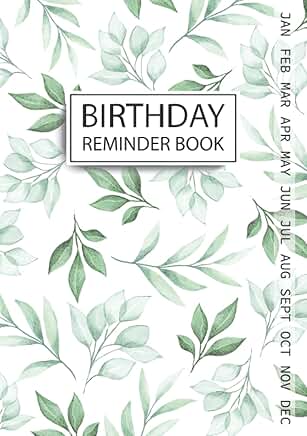 Birthday and Anniversary Record Book with Monthly Index