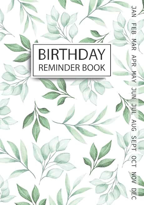 Birthday and Anniversary Record Book with Monthly Index