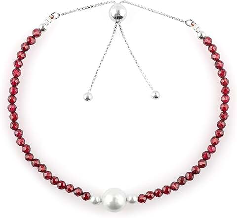 Beaded Bracelets with Micro-Faceted Gemstones