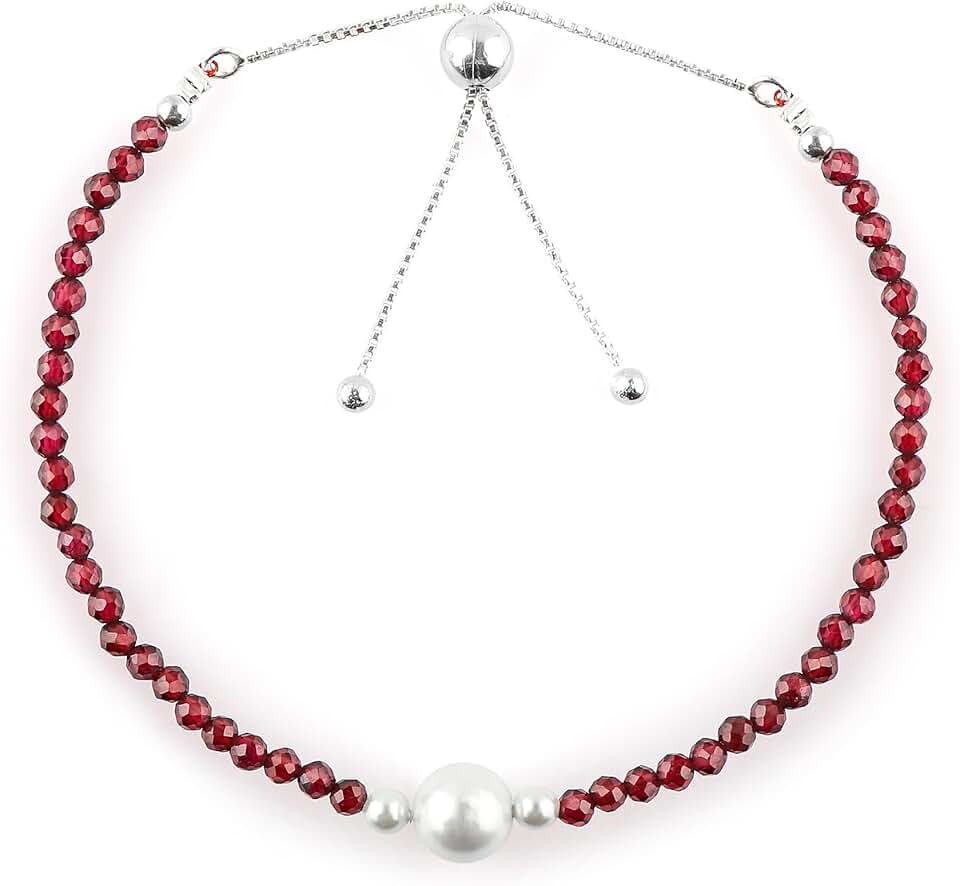 Beaded Bracelets with Micro-Faceted Gemstones
