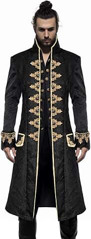 Men's Steampunk Vintage Victorian Frock Coat