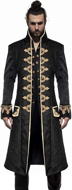 Men's Steampunk Vintage Victorian Frock Coat