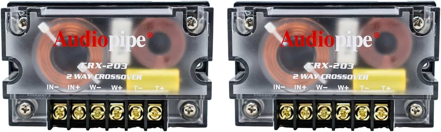 Two Pack 300W Car Audio Crossover for Mids and Highs