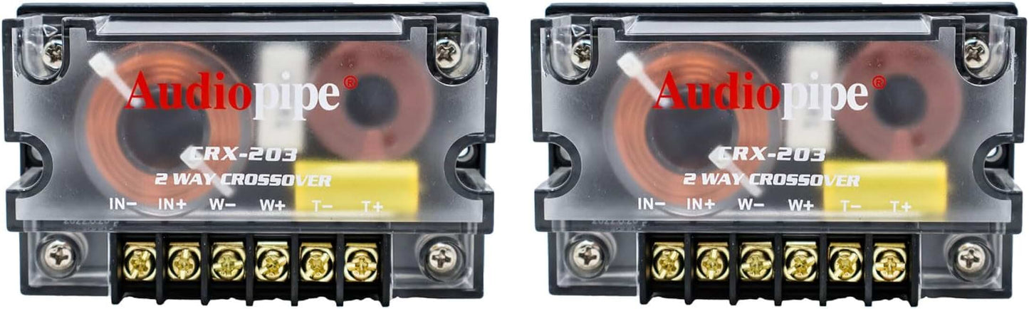 Two Pack 300W Car Audio Crossover for Mids and Highs