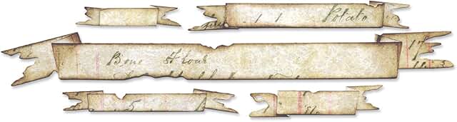 Decorative Tattered Banner Strip Die
