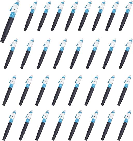 40 Pack LC Singlemode Fiber Optic Connectors