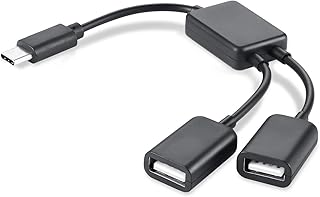 Type C to Dual USB Adapter with 2 Ports