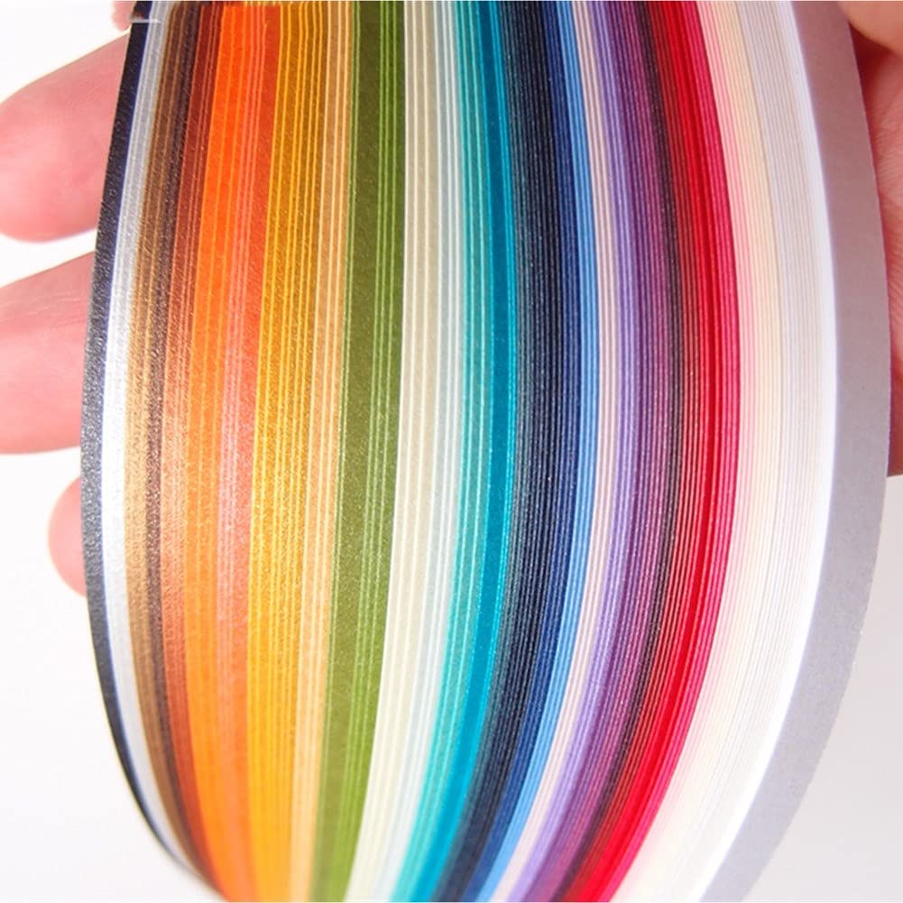 Navy Blue Metallic Quilling Paper Strips 60pcs 5mm