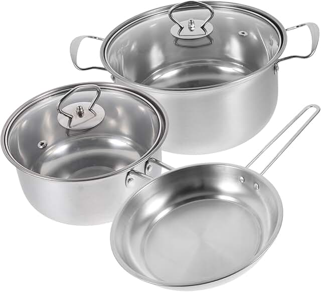 Stainless Steel Cookware Set for Kitchen Use