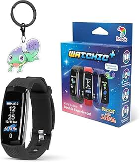Pocket Auto Catch Watch with Keychain, Waterproof, Color Display