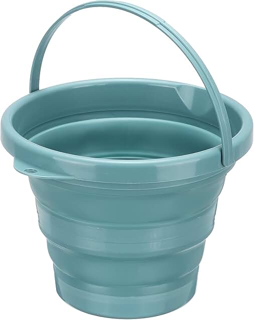 Small 5L Collapsible Plastic Bucket for Cleaning and Camping