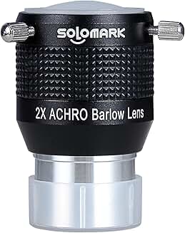 1.25-inch 2X Barlow Lens for Astronomy Photography