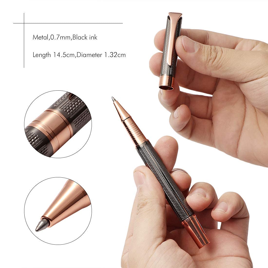 Stylish Metal Pen Set with Extra Refills