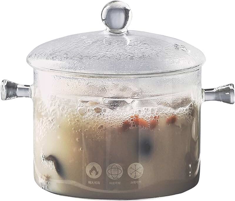 1500ml Glass Cooking Pot with Lid