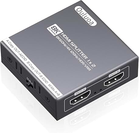 HDMI Splitter 1 In 2 Out for 4K Ultra HD Displays