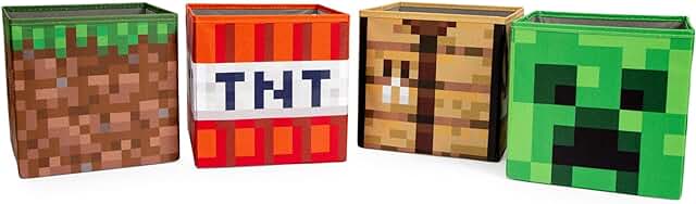 10-Inch Storage Bins Set of 4 for Playroom Organization