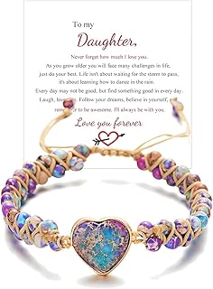 Love You Forever Heart Bracelet for Daughter