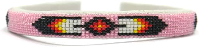 Baby Pink Southwestern Beaded Headband