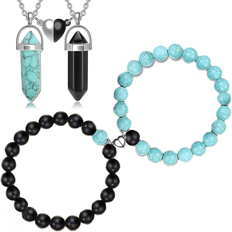 Matching Chakra Bracelets and Necklace for Couples and Friends
