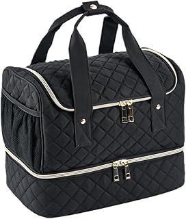 Black Nail Polish Organizer Bag with Side Pockets