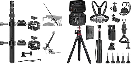 Motorcycle and Bicycle Handlebar Camera Mount and Accessory Kit