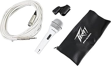 White Microphone with 1/4" to XLR Cable