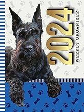 2024 Weekly Organizer with Paw Print Cover