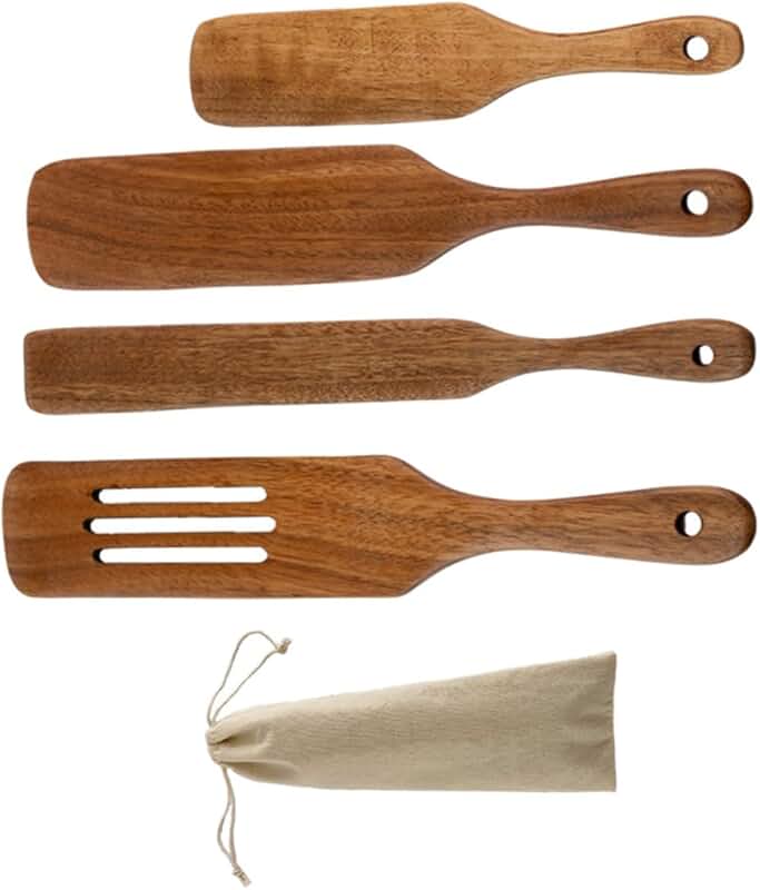Wooden Spatula Set for Cooking and Serving