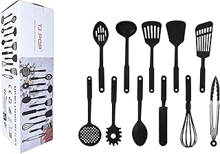 11-Piece Kitchen Utensil Set with Heat-Resistant Nylon Tools